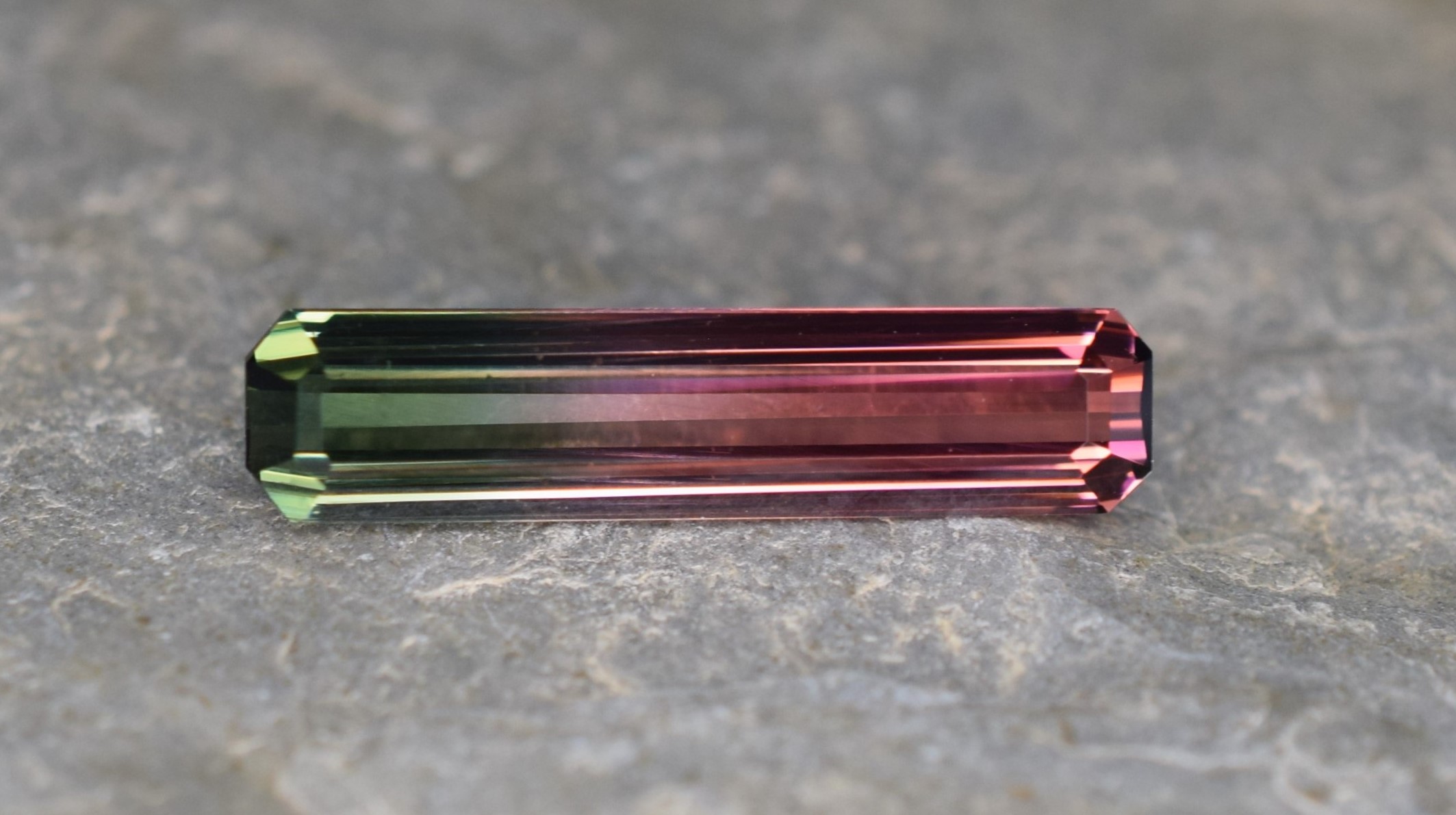 Tourmaline crystal Bi  color 47.45 Carats terminated crystal