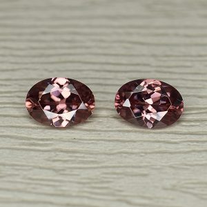 RoseZircon_oval_pair_7.0x5.0mm_2.39cts_zn1716