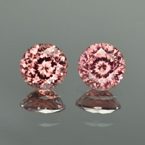 RoseZircon_round_pair_8.3_8.5mm_6.66cts_zn2028
