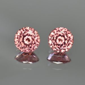 RoseZircon_round_pair_9.0mm_8.21cts_zn2036_SOLD