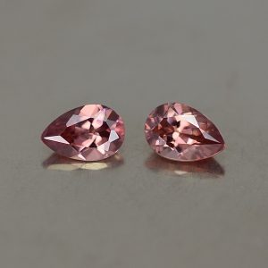 RoseZircon_pearshape_pair_5.9x4.0mm_1.11cts_zn2496