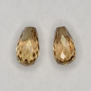 ChampagneZircon_briolette_pair_7.0x4.0mm_2.93cts_N_zn2844_SOLD
