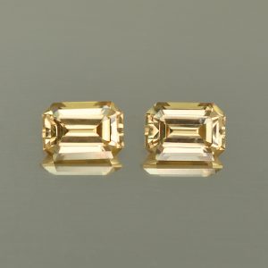 ChampagneZircon_eme_cut_pair_7.0x5.0mm_3.19cts_N_zn4561_SOLD