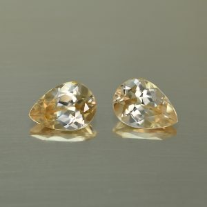 ChampagneZircon_pear_pair_10.0x7.0mm_5.64cts_N_zn4635_SOLD