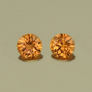 OrangeGrossular_round_pair_4.1mm_0.58cts_N_og186_SOLD