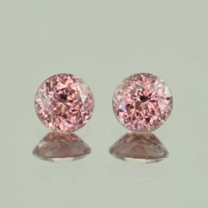 RoseZircon_round_pair_6.5mm_3.15cts_H_zn3492_SOLD