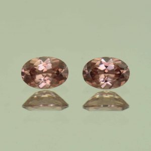 RoseZircon_oval_pair_6.5x4.5mm_1.60cts_H_zn6916