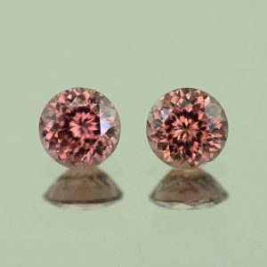 RoseZircon_round_pair_6.4mm_3.07cts_H_zn3081