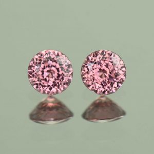 RoseZircon_round_pair_4.5mm_1.04cts_H_zn7193